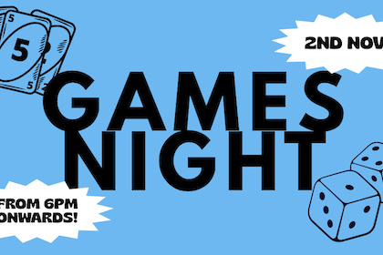 Games Night - 2nd November